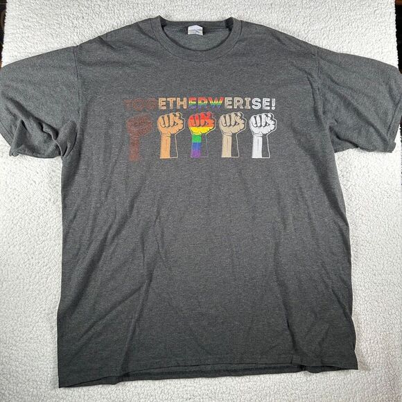 We‎ Rise Together LGBT BLM T-Shirt Black Lives Matter XL Queer - Picture 1 of 6